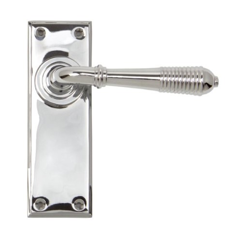 REEDED LEVER HANDLE ON BACKPLATE