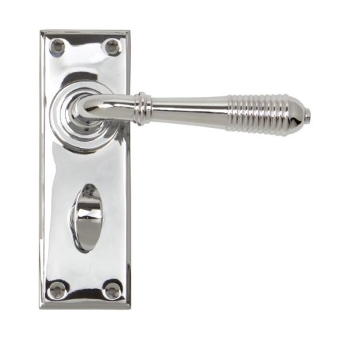 REEDED LEVER HANDLE ON BACKPLATE