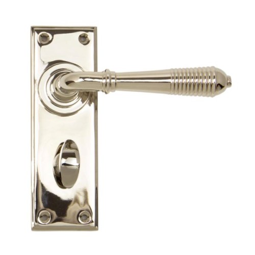 REEDED LEVER HANDLE ON BACKPLATE