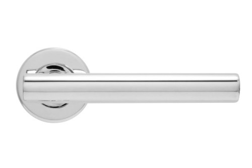 STRAIGHT T-BAR LEVER HANDLE ON ROUND ROSE