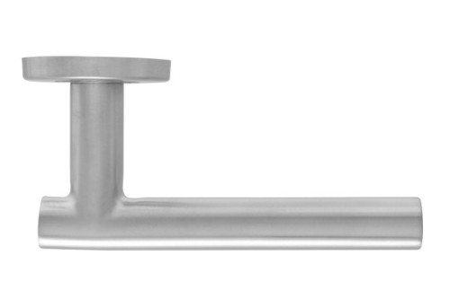 STRAIGHT T-BAR LEVER HANDLE ON ROUND ROSE