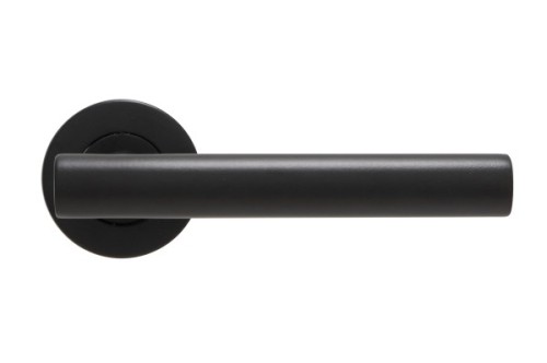 STRAIGHT T-BAR LEVER HANDLE ON ROUND ROSE