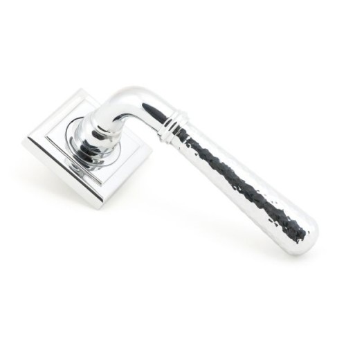 NEWBURY HAMMERED LEVER HANDLE ON ROSE (4 ROSE OPTIONS)