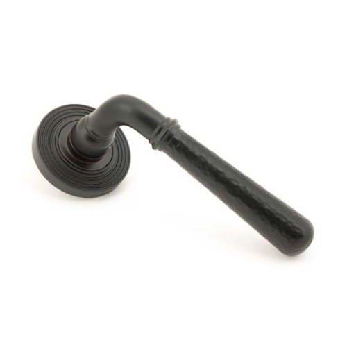 NEWBURY HAMMERED LEVER HANDLE ON ROSE (4 ROSE OPTIONS)