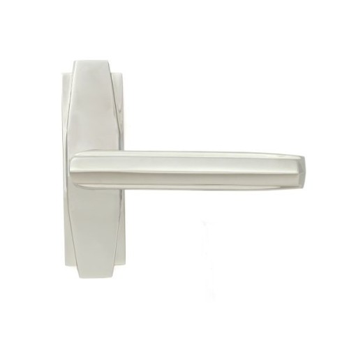 ART DECO LEVER HANDLE ON RECTANGULAR ROSE