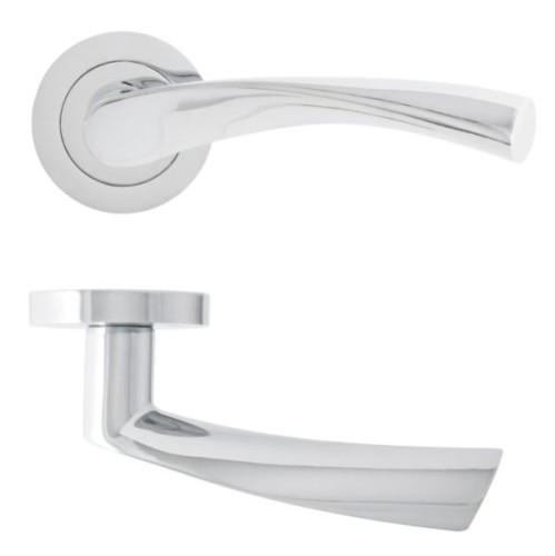 MONZA LEVER  HANDLE ON ROUND ROSE