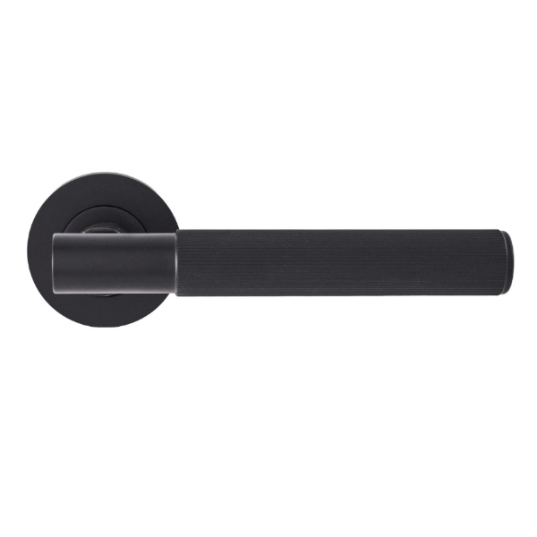 LINEAR T-BAR LEVER HANDLE ON ROUND ROSE