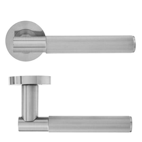 LINEAR T-BAR LEVER HANDLE ON ROUND ROSE