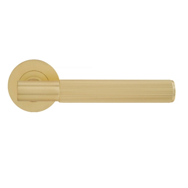 LINEAR T-BAR LEVER HANDLE ON ROUND ROSE