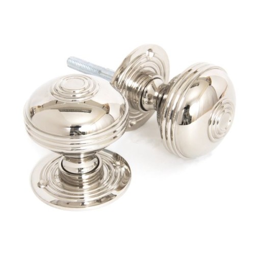 PRESTBURY MORTICE / RIM DOOR KNOBS ON FACE FIXED ROSE