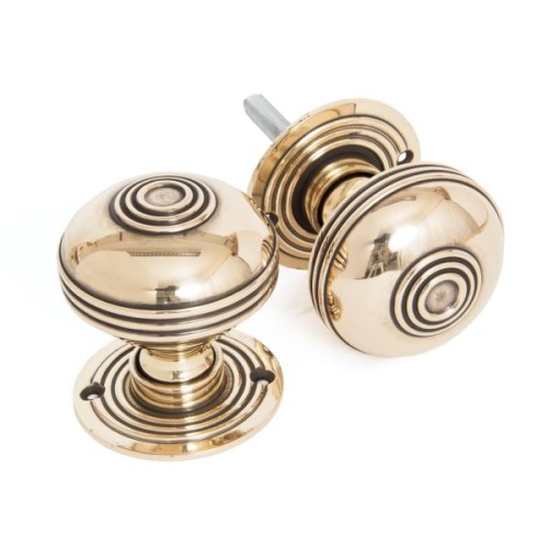 PRESTBURY MORTICE / RIM DOOR KNOBS ON FACE FIXED ROSE