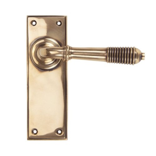 REEDED LEVER HANDLE ON BACKPLATE