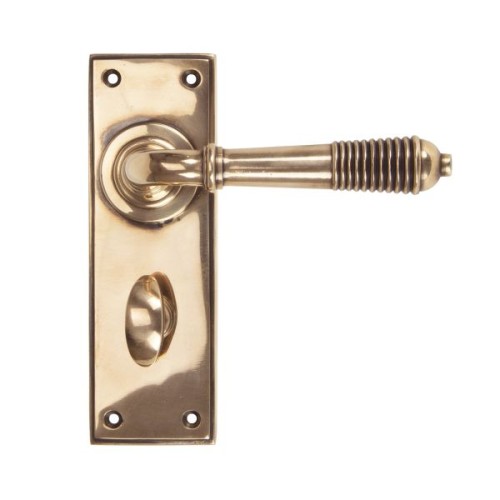 REEDED LEVER HANDLE ON BACKPLATE