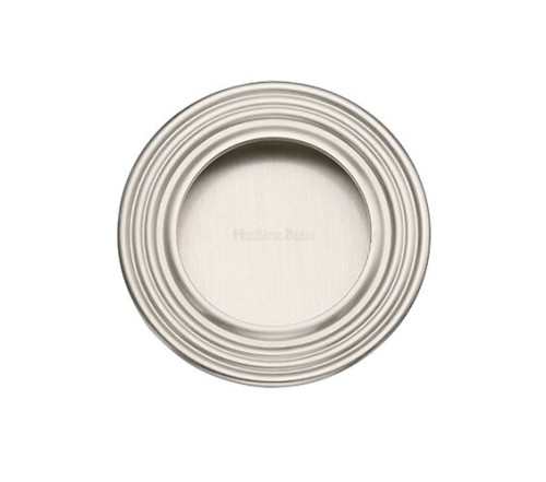 ROUND REEDED FLUSH PULL HANDLE