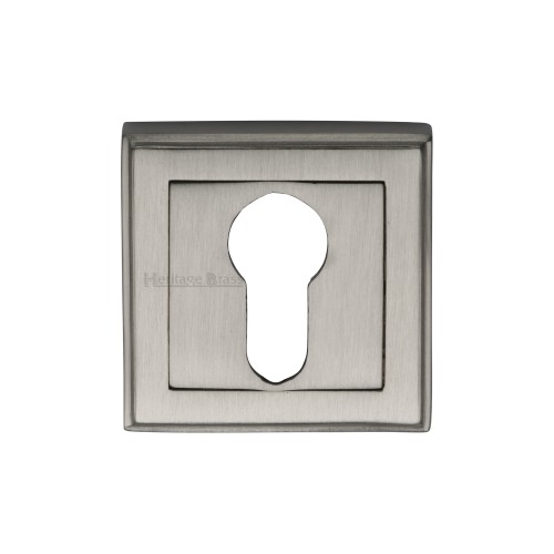 HERITAGE STEPPED CONCEALED SQUARE ESCUTCHEONS