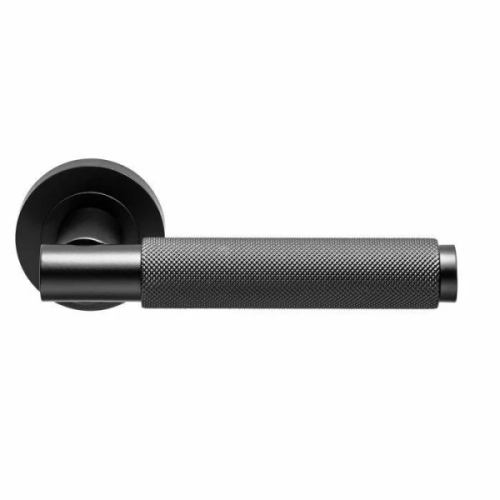 VARESE KNURLED LEVER HANDLE ON ROUND ROSE