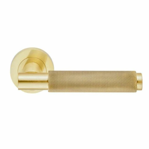 VARESE KNURLED LEVER HANDLE ON ROUND ROSE