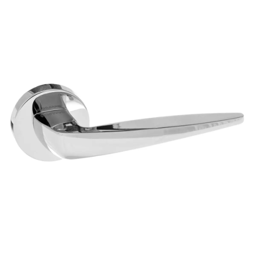 FOGLIA LEVER HANDLE ON ROSE - (2 ROSE OPTIONS)