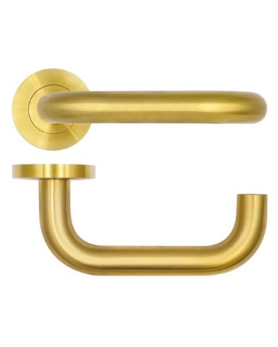 SAFETY LEVER HANDLE ON ROUND ROSE