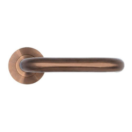 SAFETY LEVER HANDLE ON ROUND ROSE