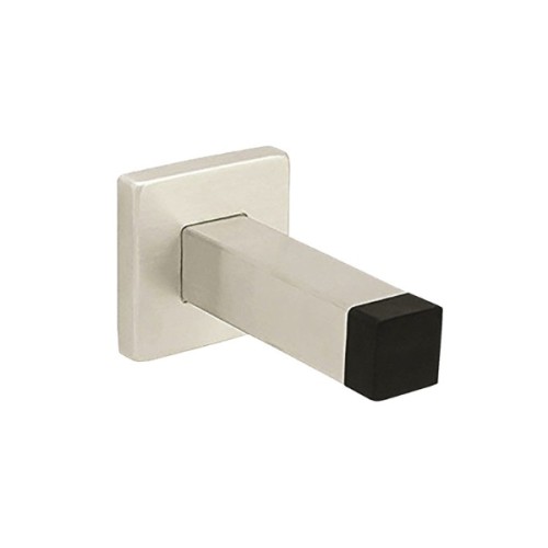 SQUARE DOOR STOP ON CONCEALED SQUARE ROSE - WALL / SKIRTING MOUNTED