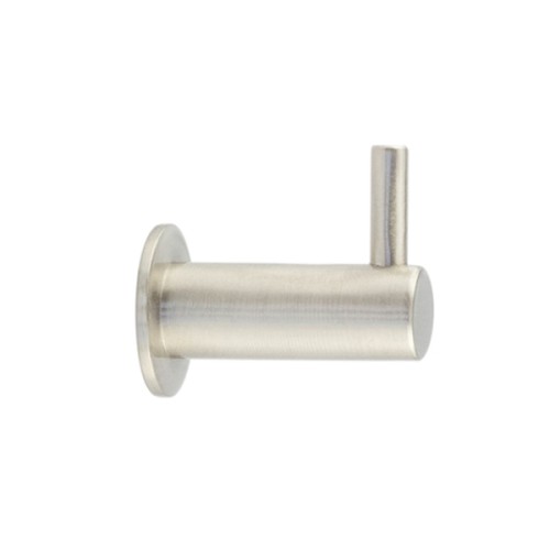 CONTEMPORARY SINGLE ROBE HOOK ON ROUND ROSE