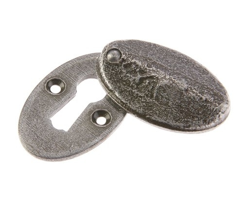 OVAL COVERED LOCK ESCUTCHEON