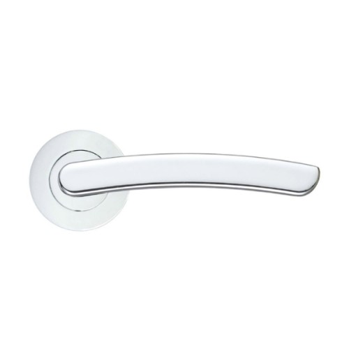 SANTIAGO LEVER HANDLE ON ROUND ROSE