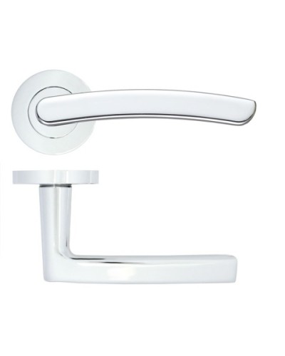 SANTIAGO LEVER HANDLE ON ROUND ROSE