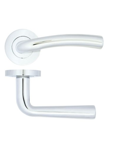 SEVILLE LEVER HANDLE ON ROUND ROSE