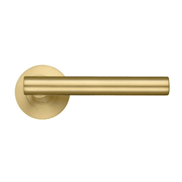 LUCCA T-BAR LEVER HANDLE ON ROUND ROSE