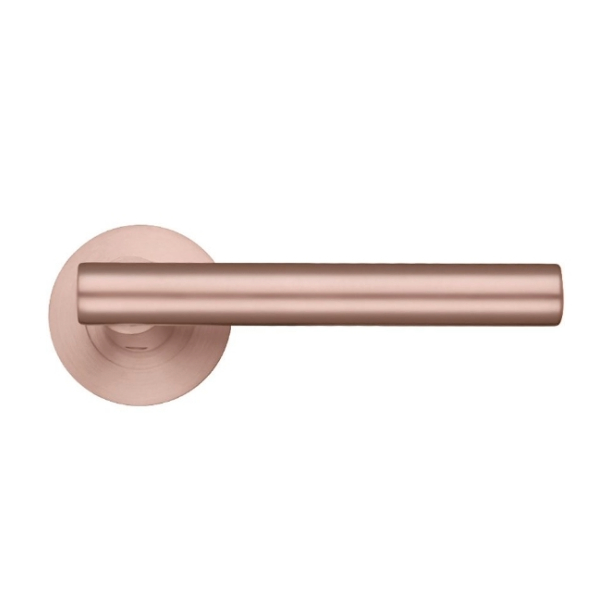 LUCCA T-BAR LEVER HANDLE ON ROUND ROSE