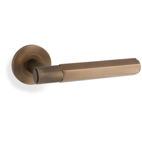 SPITFIRE HEX LEVER HANDLE ON ROUND ROSE