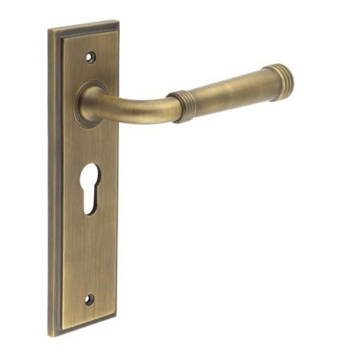 HIGHGATE LEVER HANDLE ON BACKPLATE