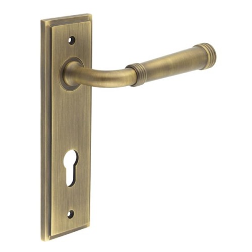 HIGHGATE LEVER HANDLE ON BACKPLATE