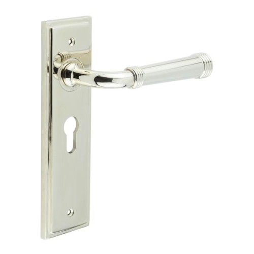 HIGHGATE LEVER HANDLE ON BACKPLATE