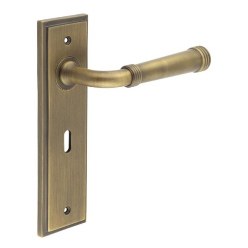 HIGHGATE LEVER HANDLE ON BACKPLATE