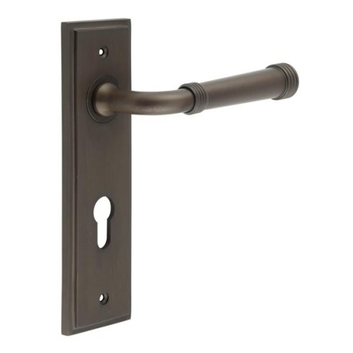 HIGHGATE LEVER HANDLE ON BACKPLATE