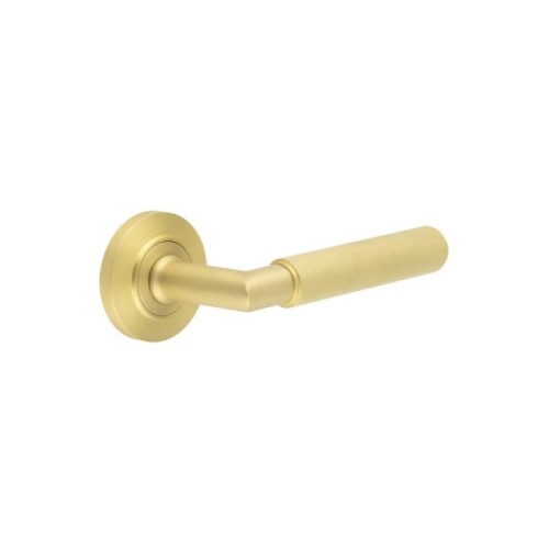 PICCADILLY KNURLED LEVER HANDLE ON ROSE - (7 ROSE OPTIONS)