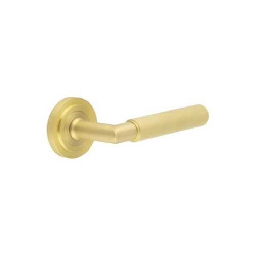 PICCADILLY KNURLED LEVER HANDLE ON ROSE - (7 ROSE OPTIONS)