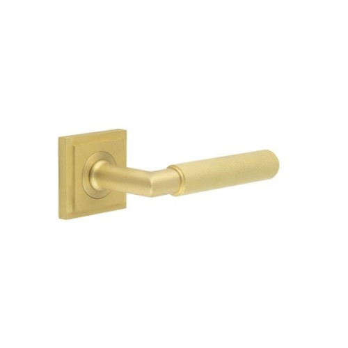 PICCADILLY KNURLED LEVER HANDLE ON ROSE - (7 ROSE OPTIONS)