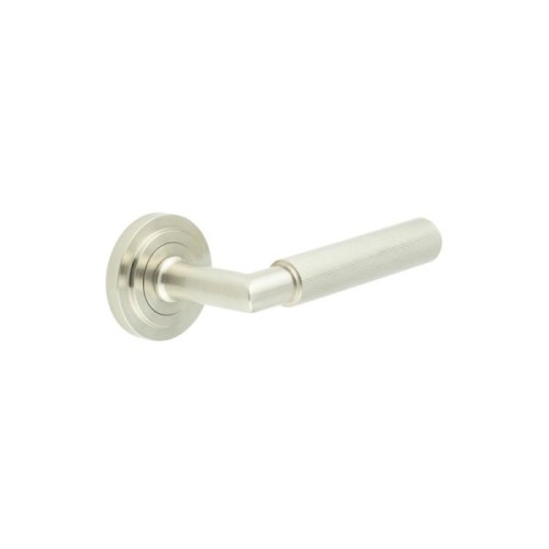 PICCADILLY KNURLED LEVER HANDLE ON ROSE - (7 ROSE OPTIONS)