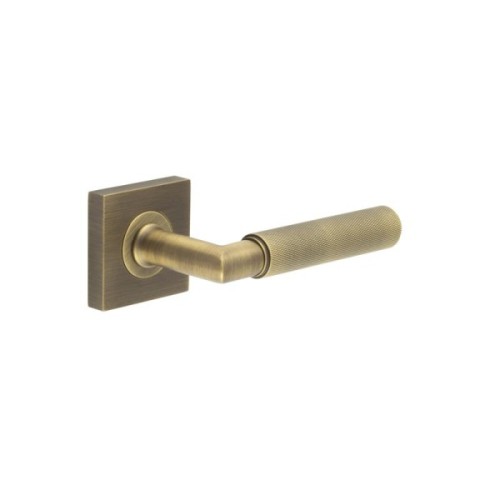 PICCADILLY KNURLED LEVER HANDLE ON ROSE - (7 ROSE OPTIONS)