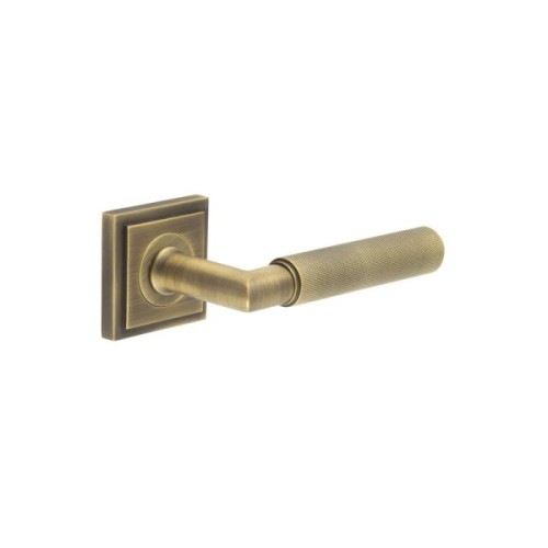 PICCADILLY KNURLED LEVER HANDLE ON ROSE - (7 ROSE OPTIONS)