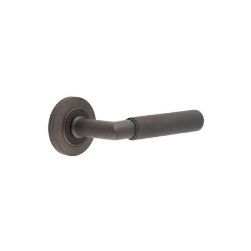 PICCADILLY KNURLED LEVER HANDLE ON ROSE - (7 ROSE OPTIONS)