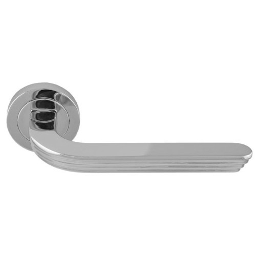 CLOUD LEVER HANDLE ON ROUND ROSE