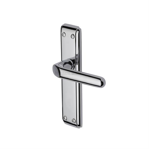 DECO LEVER HANDLE ON LATCH BACKPLATE