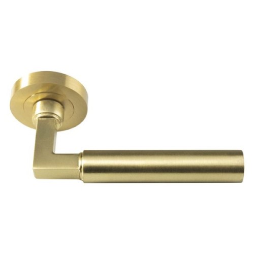 AMIATA LEVER HANDLE ON ROUND ROSE