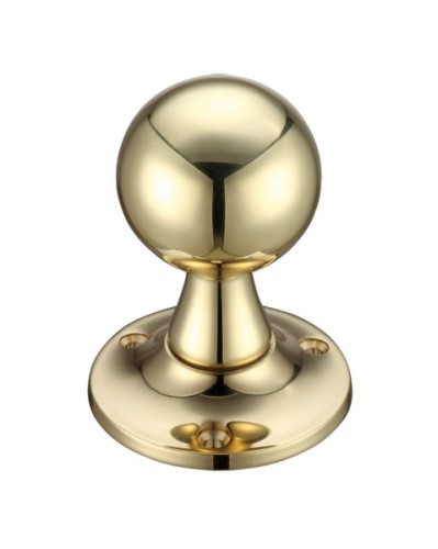 BALL MORTICE DOOR KNOBS ON FACE FIXED ROSE