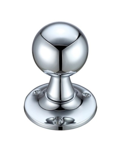 BALL MORTICE DOOR KNOBS ON FACE FIXED ROSE